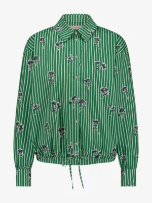 Studio Anneloes Studio Anneloes blouses & tunieken 12548 dio poplin flo Groen