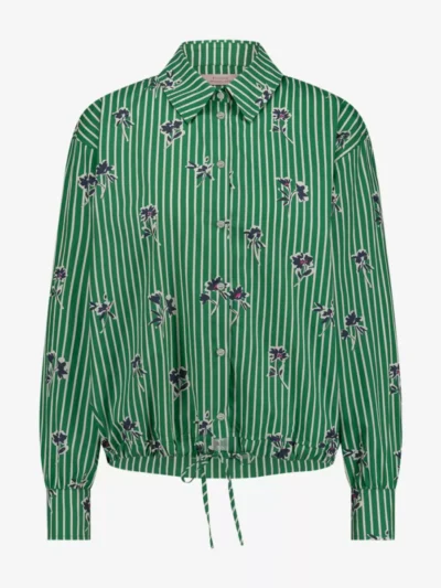 Studio Anneloes Studio Anneloes blouses & tunieken 12548 dio poplin flo Groen