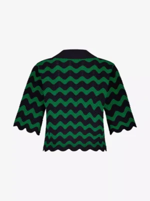 Studio Anneloes Studio Anneloes blouses & tunieken 12576 jacy ajour pul Groen