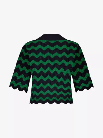 Studio Anneloes Studio Anneloes blouses & tunieken 12576 jacy ajour pul Groen
