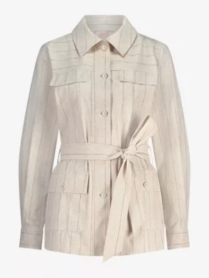 Studio Anneloes Studio Anneloes blazers 12679 livia pinstrip Wit