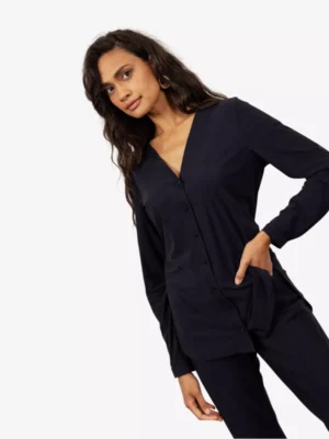 Studio Anneloes Studio Anneloes blouses & tunieken 94782 evi blouse Blauw