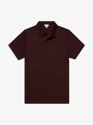 Sunspel Sunspel polo & tshirt Mpol1026 Bruin