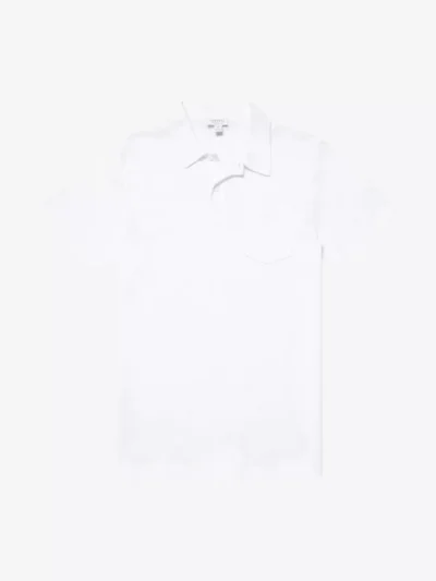 Sunspel Sunspel polo & tshirt Mpol1026 Wit