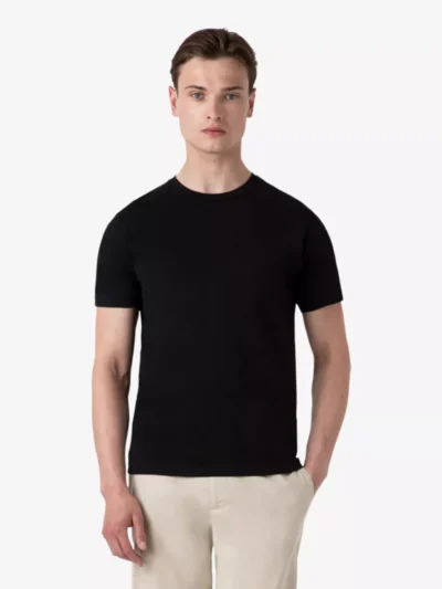 Sunspel Sunspel polo & tshirt Mtsh0007s Zwart