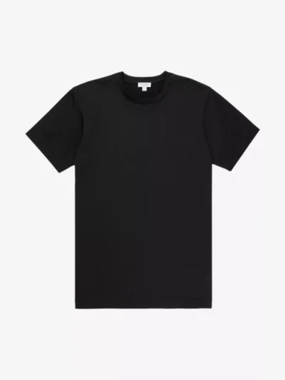 Sunspel Sunspel polo & tshirt Mtsh0007s Zwart