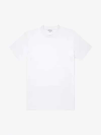Sunspel Sunspel polo & tshirt Mtsh0181 Wit