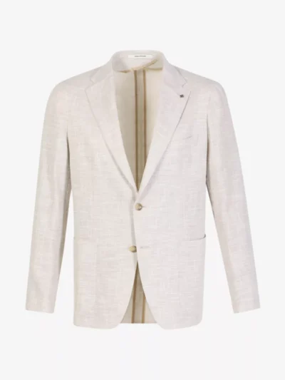 Tagliatore Tagliatore colberts & overshirts C90057 Beige