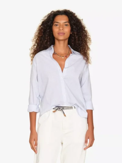 Xirena Xirena blouses & tunieken Beau stripe Blauw