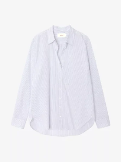 Xirena Xirena blouses & tunieken Beau stripe Blauw