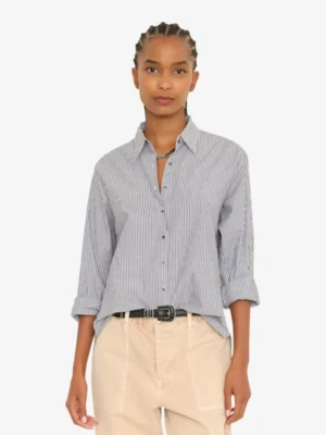 Xirena Xirena blouses & tunieken Beau stripe Zwart