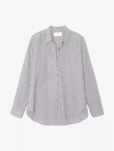Xirena Xirena blouses & tunieken Beau stripe Zwart