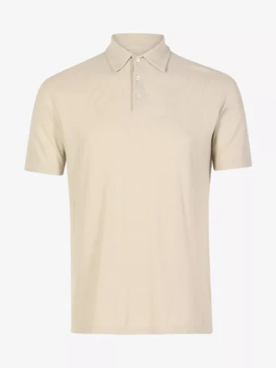 Zanone Zanone polo & tshirt Zg380 815109 Beige