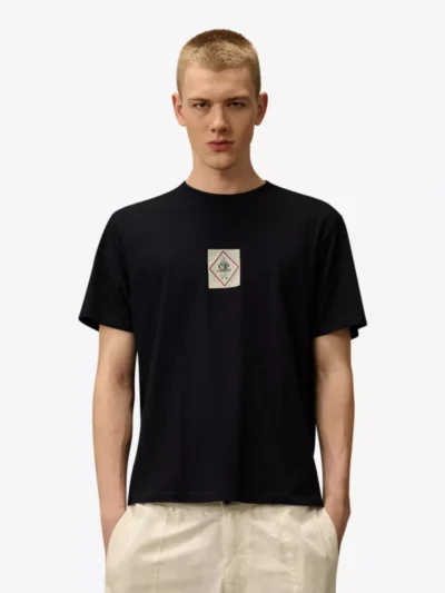 C. P. Company polo & tshirt 18cmts187a-110056w Blauw