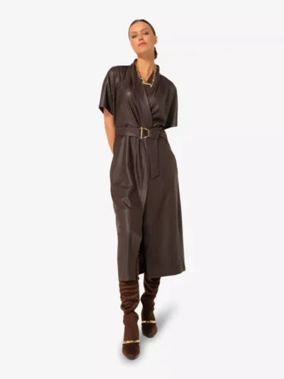 Caroline Biss Caroline Biss Jurk - Donkerbruin