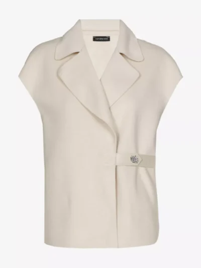 Caroline Biss Caroline Biss Gilet - Ecru