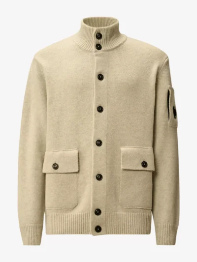 C.P. Company C.P. Company Vest gebreid - Lichtgrijs