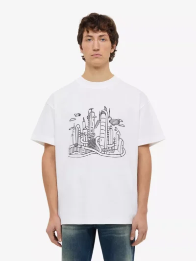Flâneur Flâneur T-shirt Metropolis - Wit