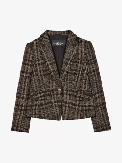 Luisa Cerano Karo-Ein-Knopf-Blazer
