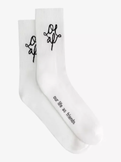 Olaf Olaf Monogram Socks - Wit