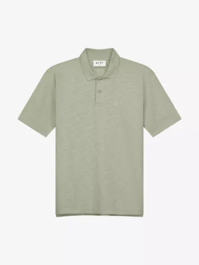 Olaf Olaf polo & tshirt Slub polo ss Groen