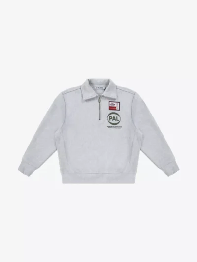 PAL Sporting Goods PAL Sporting Goods Half Zip Trui - Lichtgrijs
