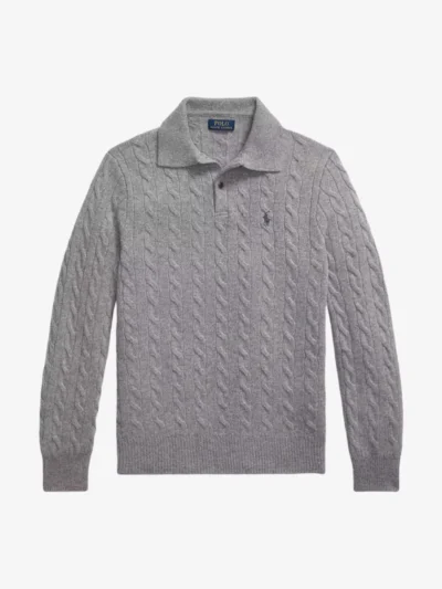 Ralph Lauren Ralph Lauren Kabeltrui polo - Middelgrijs