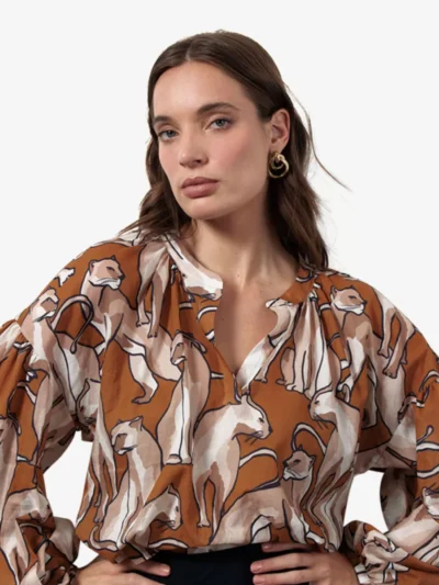 Studio Anneloes Studio Anneloes Blouse - Bruin