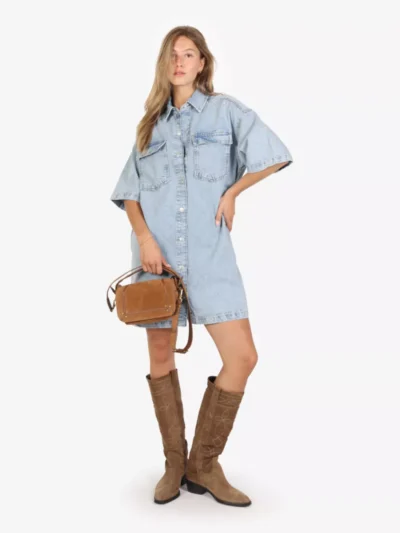 Alix The Label Alix The Label Jurk - Denimblauw