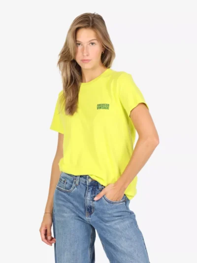 American vintage American vintage T-shirt - Geel
