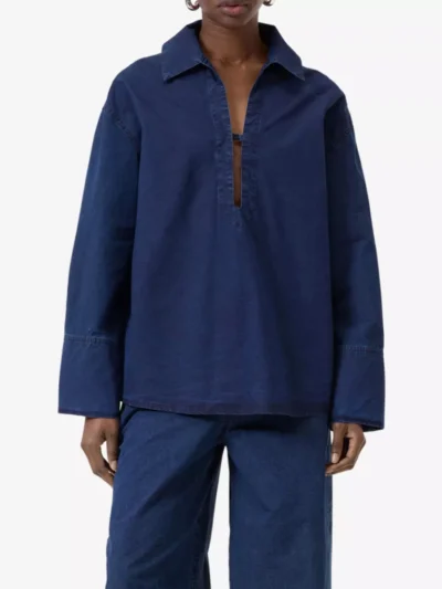 Closed Closed Blouse - Denimblauw
