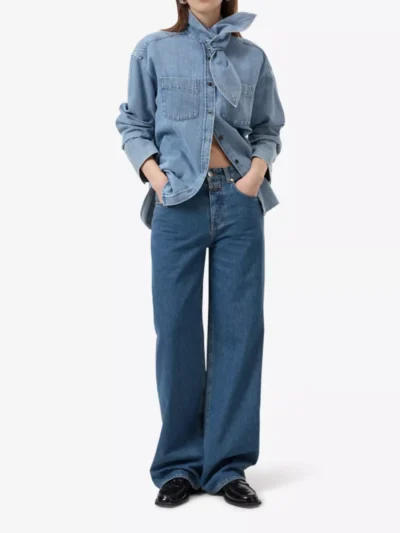 Closed Closed Blouse - Denimblauw