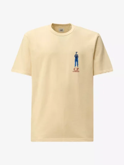 C.P. Company C.P. Company T-shirt - Ecru