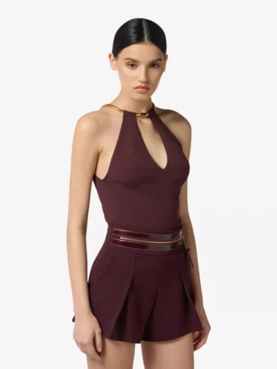 Elisabetta Franchi Elisabetta Franchi Top - Bordeaux
