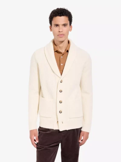 Filippo de Laurentiis Filippo de Laurentiis Vest Shawlkraag - Beige