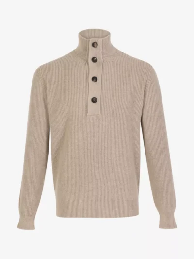 Filippo de Laurentiis Filippo de Laurentiis Pullover Knopen - Taupe