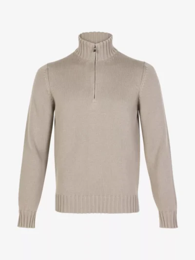 Filippo de Laurentiis Filippo de Laurentiis Pullover Halfzip - Middelgrijs