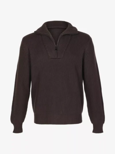 Filippo de Laurentiis Filippo de Laurentiis Pullover Halfzip - Donkerbruin