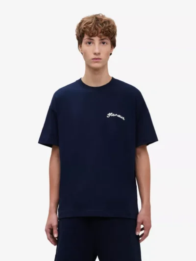 Flaneur Flaneur t-shirt signature - Donkerblauw