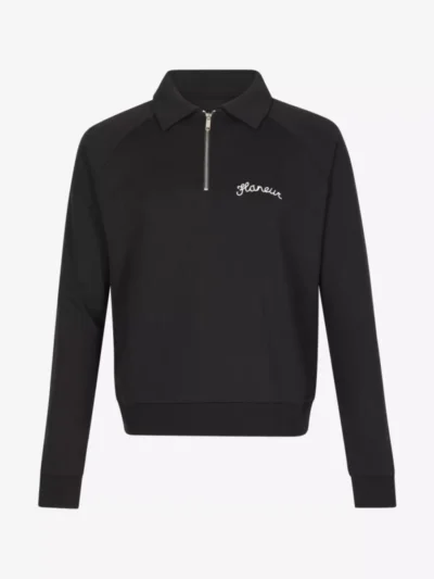 Flâneur Flâneur Sweat Zip - Zwart