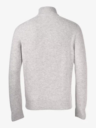 Gran Sasso Gran Sasso Mock zip met knoop - Grijs