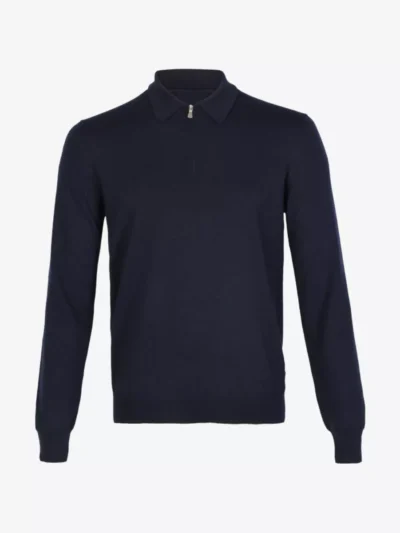 Gran Sasso Gran Sasso Polo zip - Donkerblauw