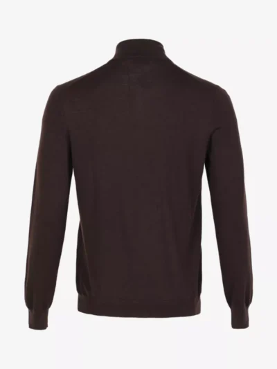 Gran Sasso Gran Sasso Trui halfzip - Donkerbruin