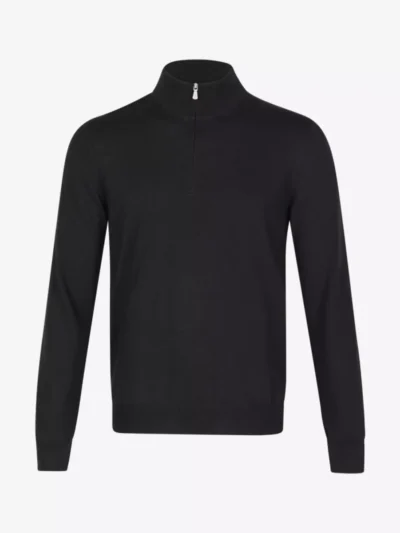 Gran Sasso Gran Sasso Trui halfzip - Zwart