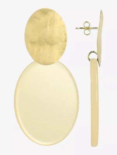 LOTT. LOTT. Oorbellen - Beige