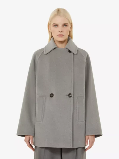 MaxMara MaxMara Mantel - Lichtgrijs