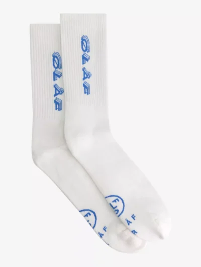 Olaf Olaf Triple Italic Socks - Wit
