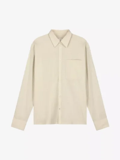 Olaf Olaf Textured Boxy Shirt - Ecru