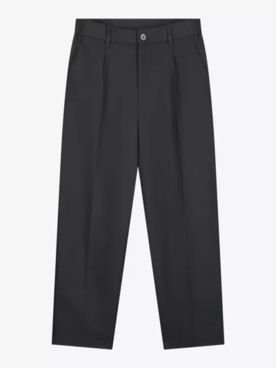 Olaf Olaf Regular Twill Pleated Chino's - Zwart