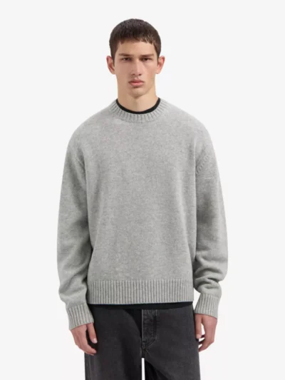 Olaf Olaf Essential Knitted Crewneck - Lichtgrijs
